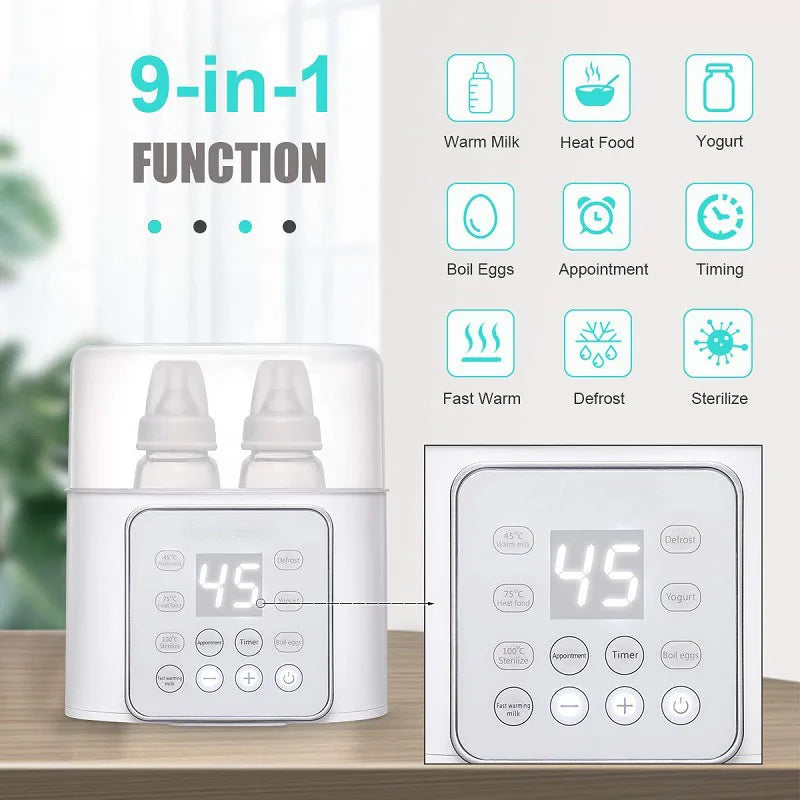 Smart 6-in-1 Baby Bottle Warmer & Sterilizer – BunBun Wonders™