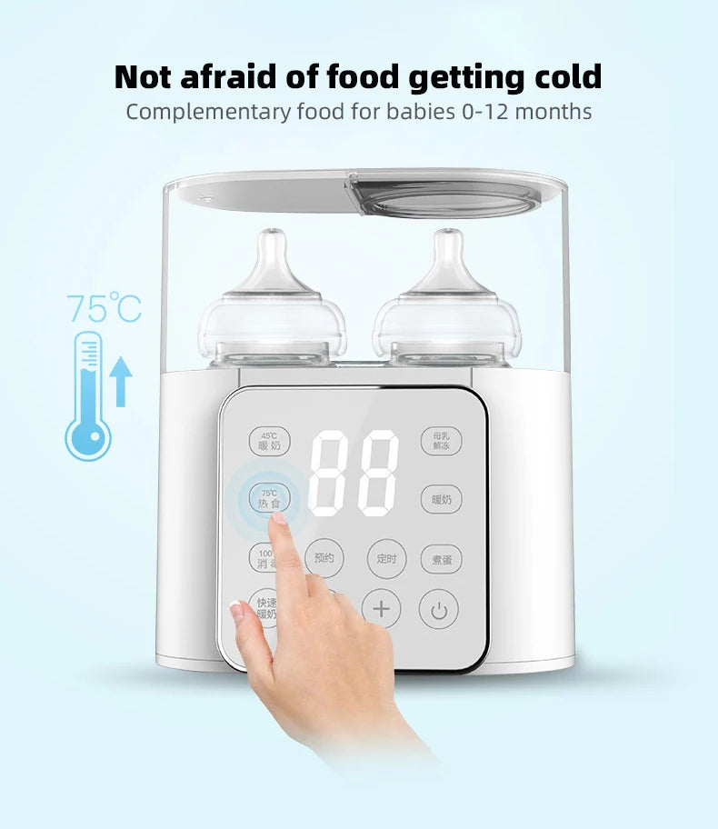 Smart 6-in-1 Baby Bottle Warmer & Sterilizer – BunBun Wonders™