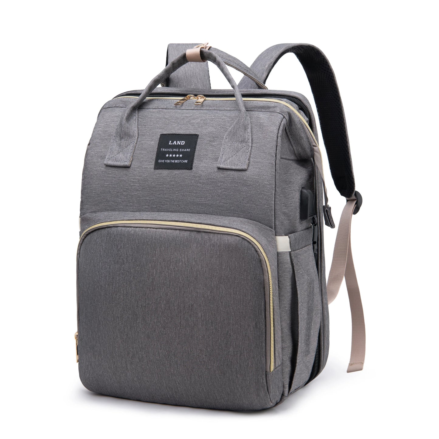 BunBun Wonders™ 3-in-1 Baby Diaper Bag, Travel Crib & Changing Station
