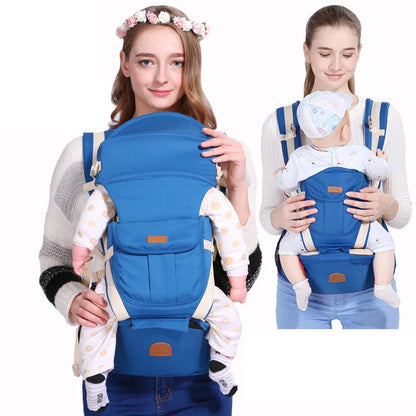 BunBun Wonders™ Ergonomic Baby Carrier with Hipseat – 6-in-1 Front, Back & Side Carry for Newborns & Toddlers