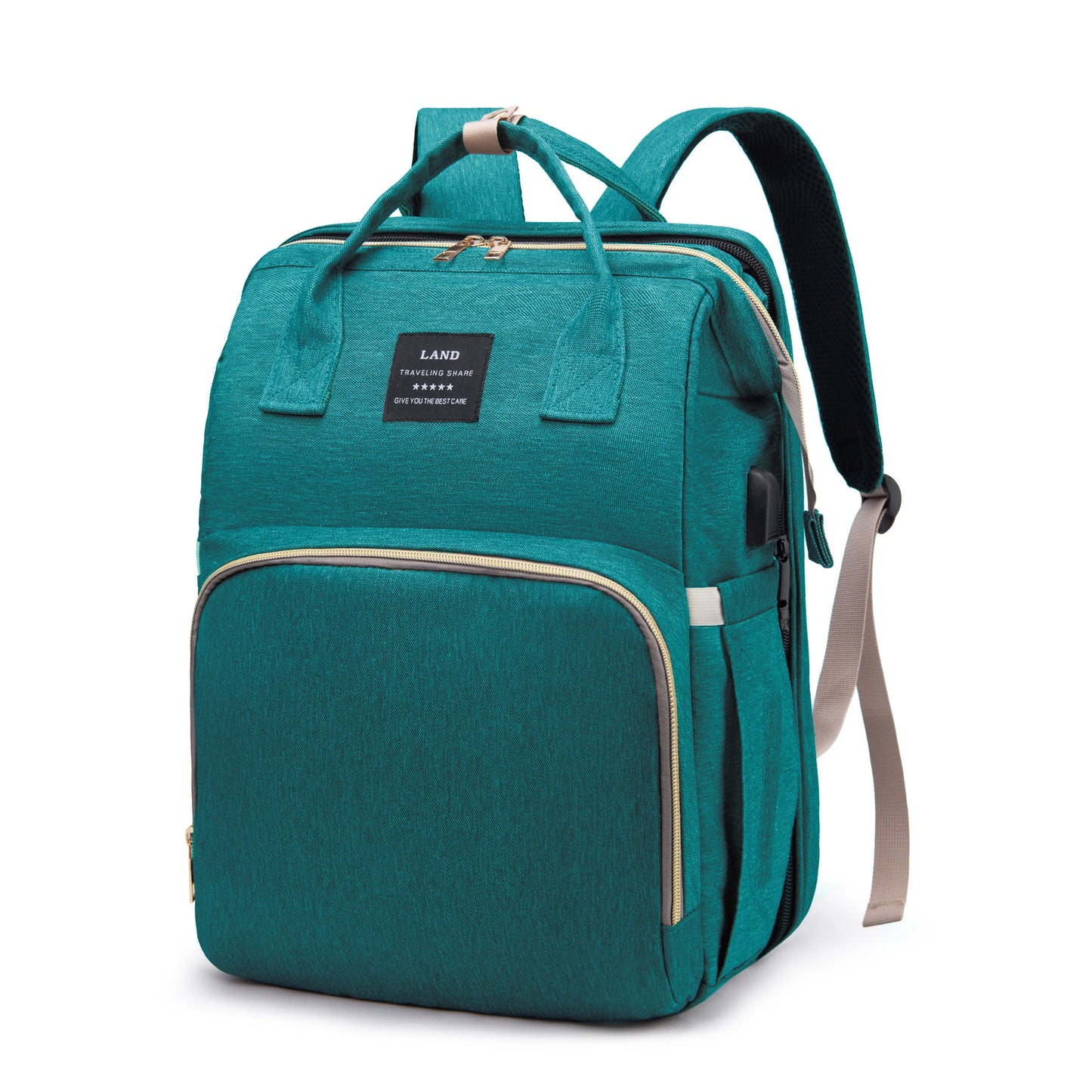 BunBun Wonders™ 3-in-1 Baby Diaper Bag, Travel Crib & Changing Station