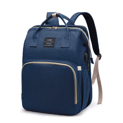 BunBun Wonders™ 3-in-1 Baby Diaper Bag, Travel Crib & Changing Station