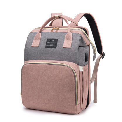 BunBun Wonders™ 3-in-1 Baby Diaper Bag, Travel Crib & Changing Station