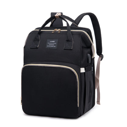 BunBun Wonders™ 3-in-1 Baby Diaper Bag, Travel Crib & Changing Station